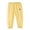 Yellow, variant on Krdevn Children Thin Cotton Linen Casual Pants, Ankle Band Elastic Waist Outdoor Summer Trousers,Yellow