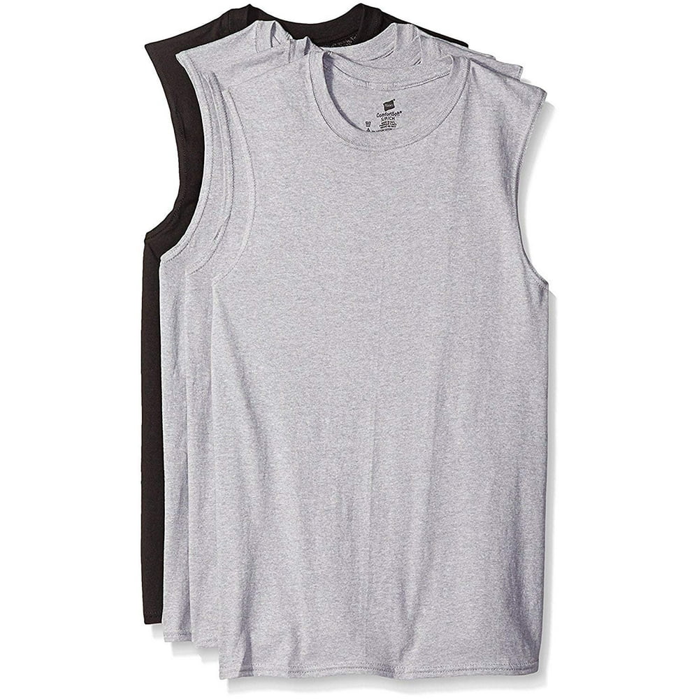 Hanes - Hanes Men's Sport Cool Dri Sleeveless T-Shirt 4-Pack (Black ...