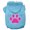Baby Blue, variant on Pet Dog  Cat Hoodie Screen Printed, "Pink Swiss Dots Paw"