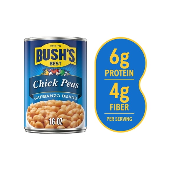 Bush's Canned Garbanzo Beans, Canned Chickpeas, 16 oz Can