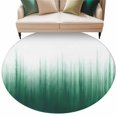 thumbnail image 6 of Green Ombre Stripe Round Rug 5ft Washable Circle Kitchen Rugs Non Slip Abstract Art Gradient Watercolor Large Area Rug Indoor Floor Carpet for Bedroom Living Room Home Office Dining Room Nursery, 6 of 8