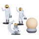 thumbnail image 2 of Estatuil decorativa de , modelo de escultura Spaceman, estatua coleccionable para hotel, decoración de pasteles, comedor, estanterías, Amarillo Baoblaze Estatuilla de estatua de astronauta, 2 of 7