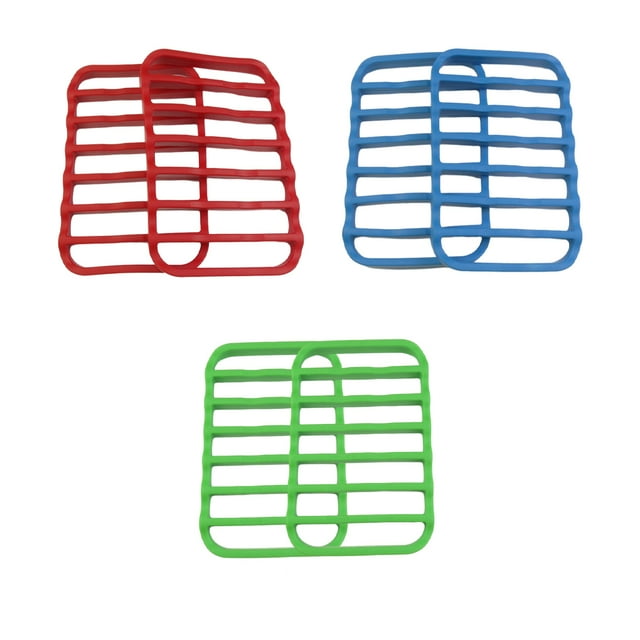 VONKY 2 Pcs Support de Rôtissage en Silicone Facile à Nettoyer Antiadhésif pour Rôtissage à Haute Température Non Toxique Rouge 1 Ensemble
