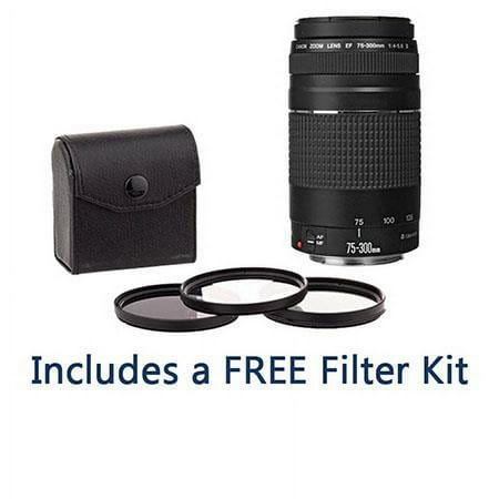 UPC: 0840014130146 | EF 75-300mm f/4-5.6 III Lens with ProOptic 58mm Filter Kit