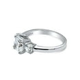 thumbnail image 3 of BERRICLE Sterling Silver 3-Stone Wedding Engagement Rings 2 Carat Cushion Cut Cubic Zirconia CZ Promise Ring for Women, Rhodium Plated Size 9.5, 3 of 12