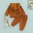thumbnail image 6 of Soepste Toddler Baby Boy Hoodie Sweatshirt Drawstring Jogger Pants 2‑Pcs Outfit Long Sleeve Suit, 6 of 9
