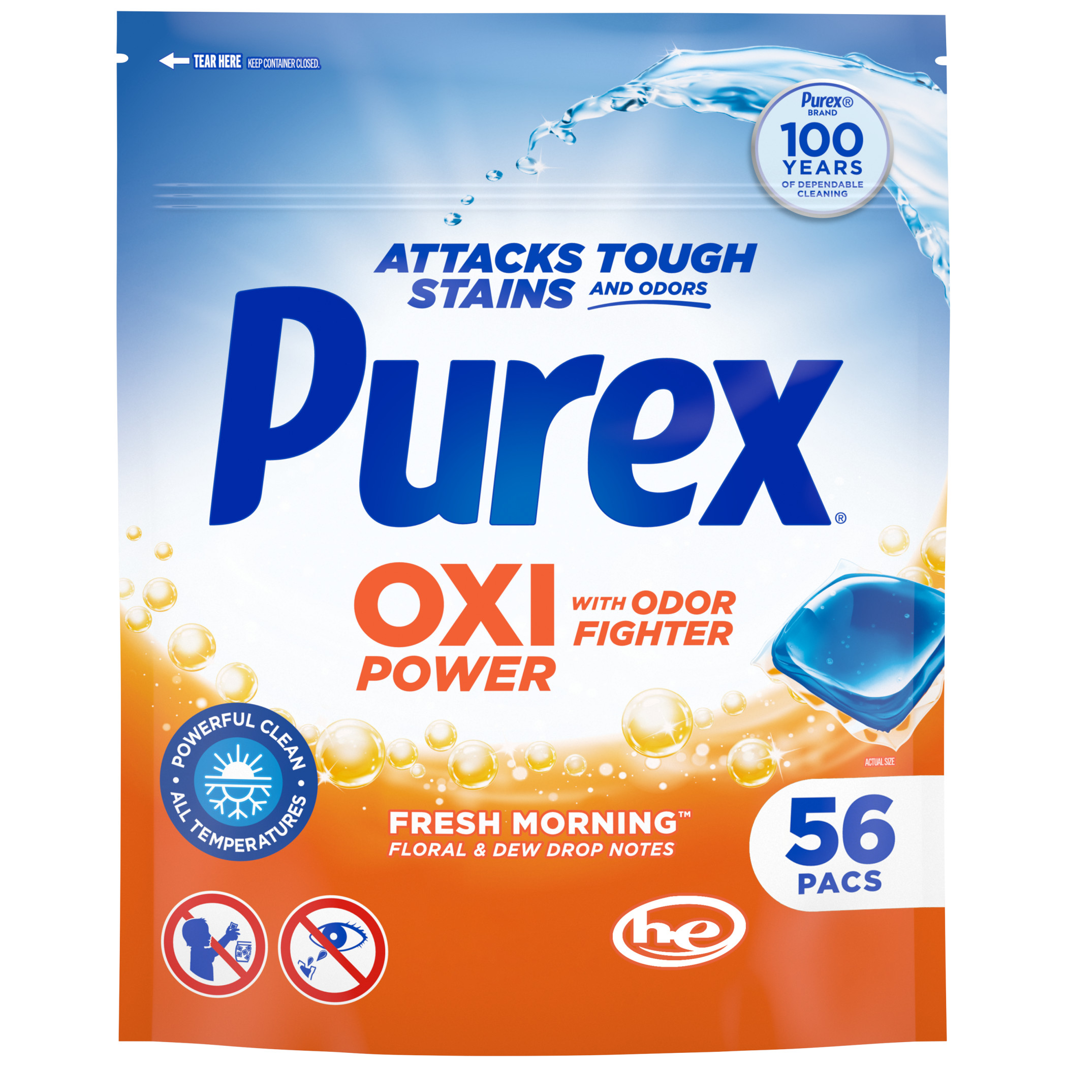 Purex Oxi Power + Odor Fighter Laundry Detergent Pacs photo 1