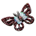 thumbnail image 3 of Apliques de mariposa de cristal Zulema Clip para zapatos Charm Ropa Bolsas Adorno Artesanal rojo, 3 of 8