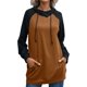 thumbnail image 2 of Sudadera con capucha color caqui para mujer, cálida, estilo informal, transpirable, mangas largas, talla S, otoño-invierno, 2 of 6