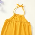 thumbnail image 4 of Actgleam Toddler Girls Backless Strap Jumpsuit for Girls Harem Halter Sleeveless Romper 3-7Y, 4 of 6