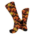 thumbnail image 6 of IYYVV Halloween Crew Socks For Men Women Retro Pumpkin Pattern Novelty Crazy Crew Over The Calf Socks For Holiday Festival One Size, 6 of 6