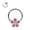 Pink, variant on 16g Septum Jewelry 16 Flower gauge Septum Rings for Women Silver Surgical Steel Septum Hoop 8mm Rose CZ Daith Piercing Jewelry