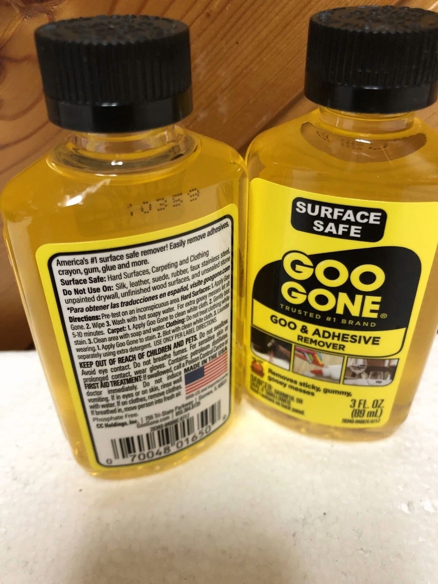 CRESTIN- Lot Of 2 Goo Gone Adhesive Sticky Remover 3Oz Each Bottle New