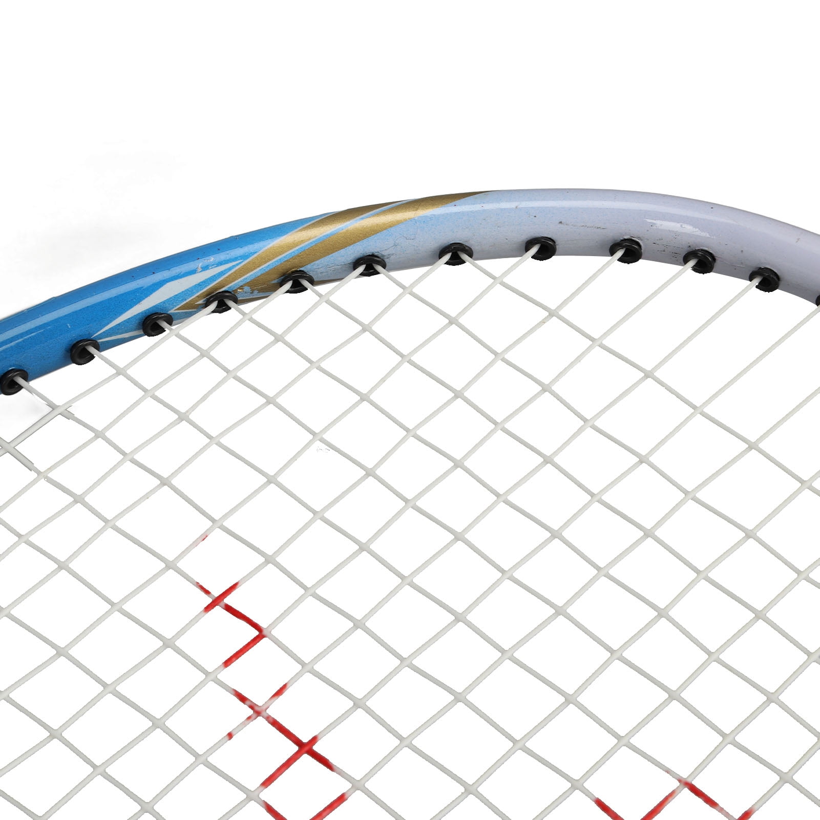 Nieyigj Blue Aluminum Alloy Badminton Racket Set Lightweight Outdoor Racquet Kit 2 Players