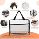 thumbnail image 3 of Bolsas de aseo de viaje transparentes, paquete de 3 bolsas de maquillaje transparentes para hombres y mujeres, kit organizador grande impermeable de PVC con cierre, 3 of 4