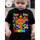 thumbnail image 1 of boys Cotton T-shirt "JUST A BOY WHO LOVES SPRUNK"Print For Comfortable And Casual Round Neck Short Sleeves, 1 of 6