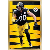 NFL Pittsburgh Steelers - T.J. Watt 21 Wall Poster, 22.375" x 34" Framed