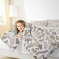 thumbnail image 4 of Homewish Retro Camo Camouflage Bedding Comforter Set,Rustic Farmhouse Twin Comforter Sets,Gray Brown Bedding Set For Teens,Microfiber Bedroom Decor Reversible,2 Pieces, 4 of 8