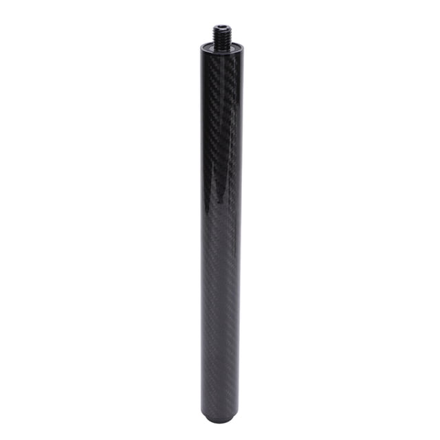 Pool Cue Extension, Strong Compatibility 12 Inch Billiard Cue Extender Carbon Fiber with Bumper for Billiards Training