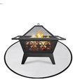 thumbnail image 2 of Protective Mat Bbq Mat Outdoor Floor Fire Retardant Grill Mat Reusable Bbq Mat Easy To Clean Lawn Patio Waterproof Fireplace Mat, Diameter 14inch, 2 of 2