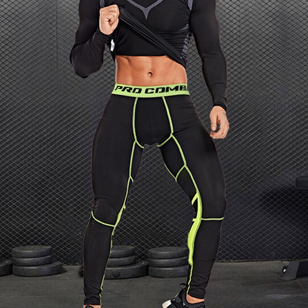 Men Sport Pants Cycling Running Basketball Football Fitness Legging Tights Elasticity D1R2