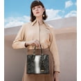 thumbnail image 5 of Women's Crocodile Pattern Tote Bags Stylish Handbags Satchels Purses and Wallets For Women 3 Pcs Set, 5 of 7
