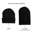 thumbnail image 3 of Empire Cove Cuffed Knit Beanie 3 Pack Set Black, 3 of 6