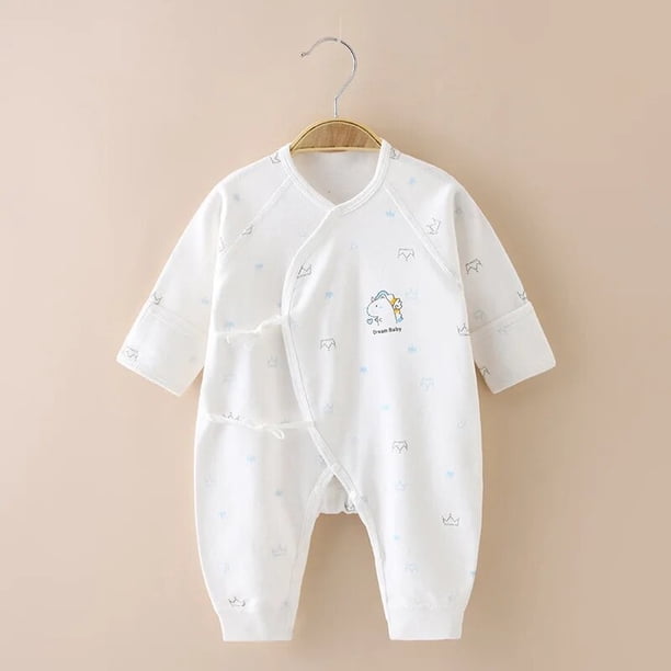 Pijamas cálidos de algodón para recién nacidos, Pelele de otoño para niños y niñas, mono de oso dulce, traje de manga larga para bebés