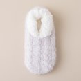 thumbnail image 2 of Fabrcox Womens Fuzzy House Slipper Socks, Non Skid Grips Fluffy Winter Indoor Socks, Warm Plush Loungewear Socks for Sleeping at Home, Holiday Gift for Women (Light Purple), 2 of 4