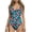 Light Blue, variant on Lenago Plus Size One-piece Swimsuit for Women Close-fitting Monokini with Floral Printing Summer Beach Fashion Swimwear Push Up Bikini Sets Vacation Holiday L-3XL