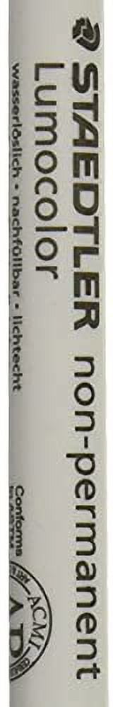 STAEDTLER Mars Lumocolor Nonpermanent Markers, Fine Point, 10/PK, Black (STD3169)