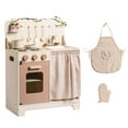 thumbnail image 6 of Robud Kids Kitchen Play Set,Rustic Wooden Pretend Play Kitchen with Light for Toddlers 3+ ,Rustic Style Pink, 6 of 12
