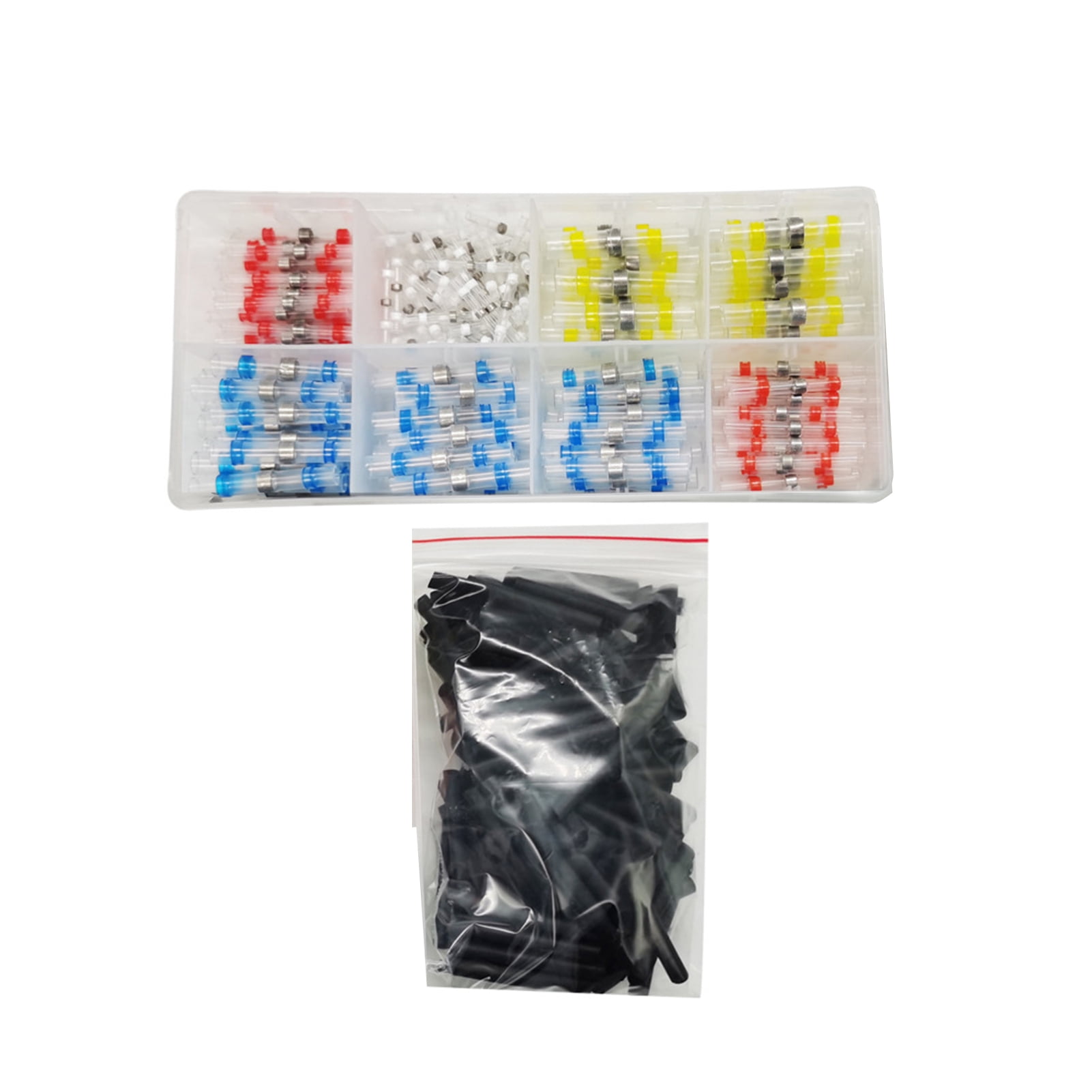 Walmeck 300pcs Heat Shrinkable Solder Ring Wiring Terminals Connection