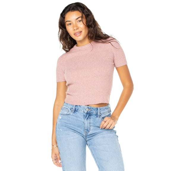 Celebrity Pink Women's Short Sleeve Pullover Sweater, Sizes XS-XXXL