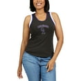 thumbnail image 4 of Women's WEAR by Erin Andrews Black Colorado Rockies Colorblock Racerback Tank Top, 4 of 5