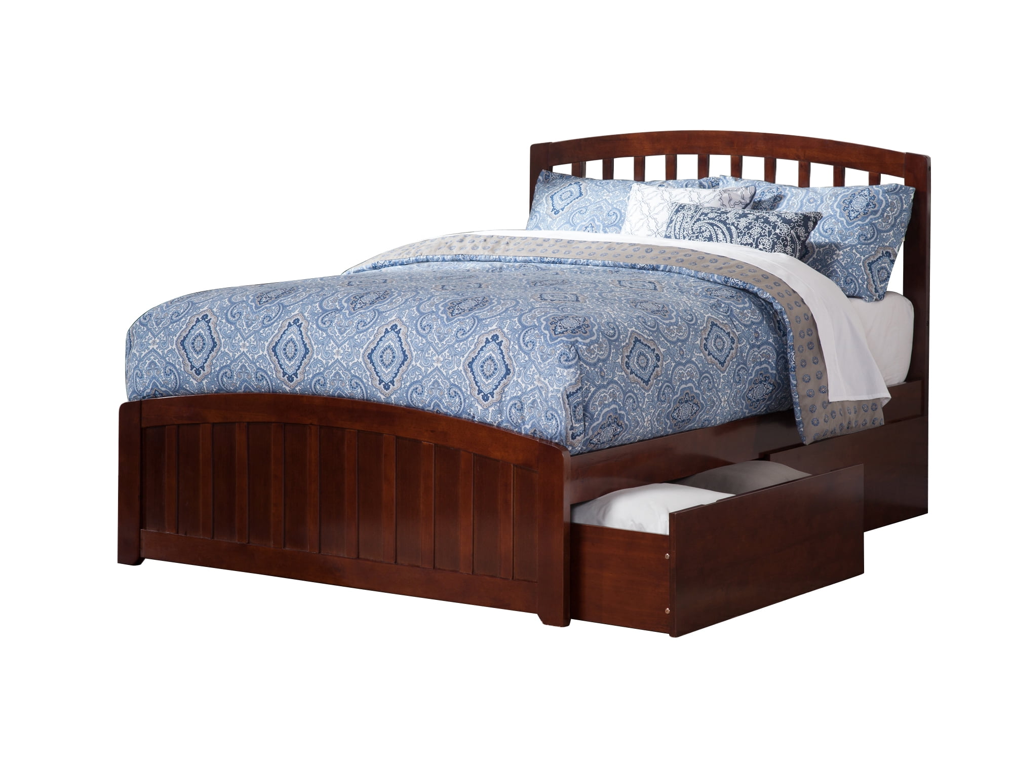 Richmond Platform Bed with Matching Foot Board with 2 Urban Bed Drawers