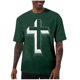 thumbnail image 1 of Camisas de Manga Corta de los Hombres Casual Pascua-Impresión Suelta Deportes Elásticos Cuello Redondo, Suave Blusa de Poliéster Spandex, 1 of 6