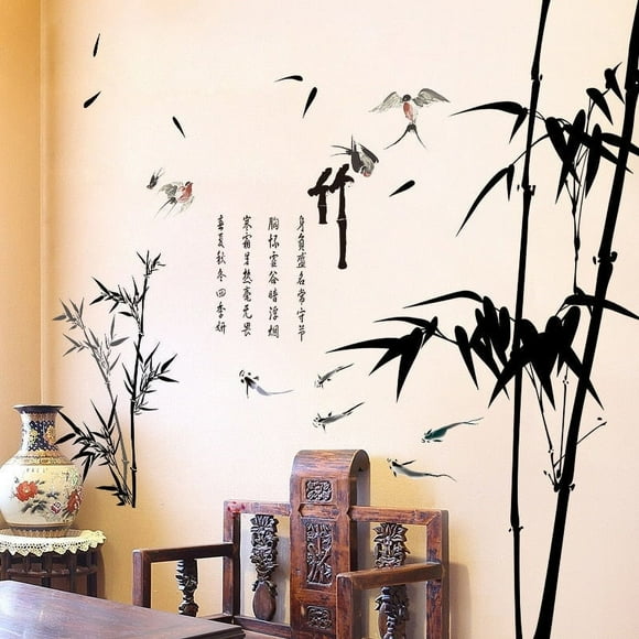Mural Vinyle Bambou Chinois SKU WAL0177