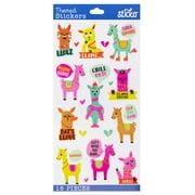 American Crafts Multicolor Sarcastic Llama Paper Stickers, 18 Pieces