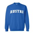 thumbnail image 1 of What to do in Austria? Travel Time Flag Map Guide Flights Top 10 Things To Do Men's Crewneck Sweatshirt, 1 of 5