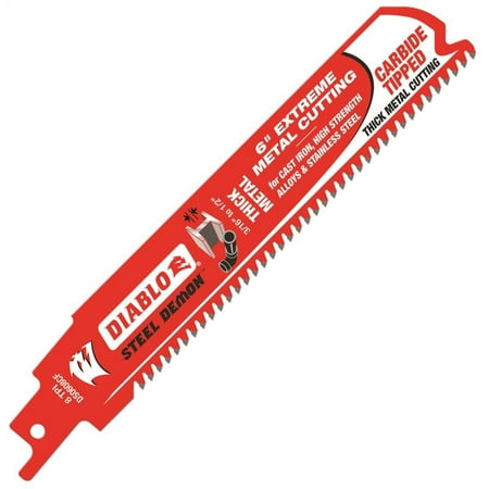 Straight Back Reciprocating Blade - Diablo DS0608CF 6