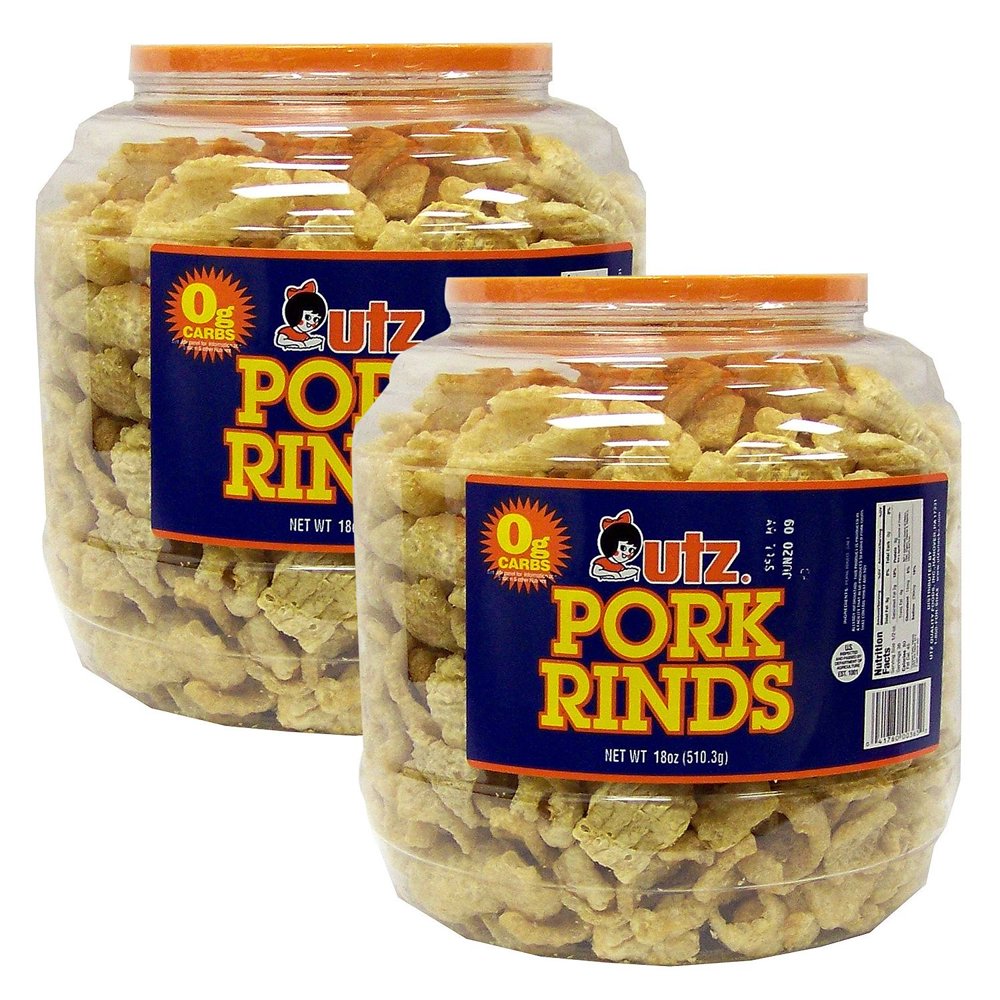 Product of Utz Pork Rind Barrels 18 oz. (2pk.) Chips [Bulk Savings
