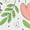 WHITE, variant on - Spring Floral Logo - Men's Short Sleeve Graphic T-Shirt