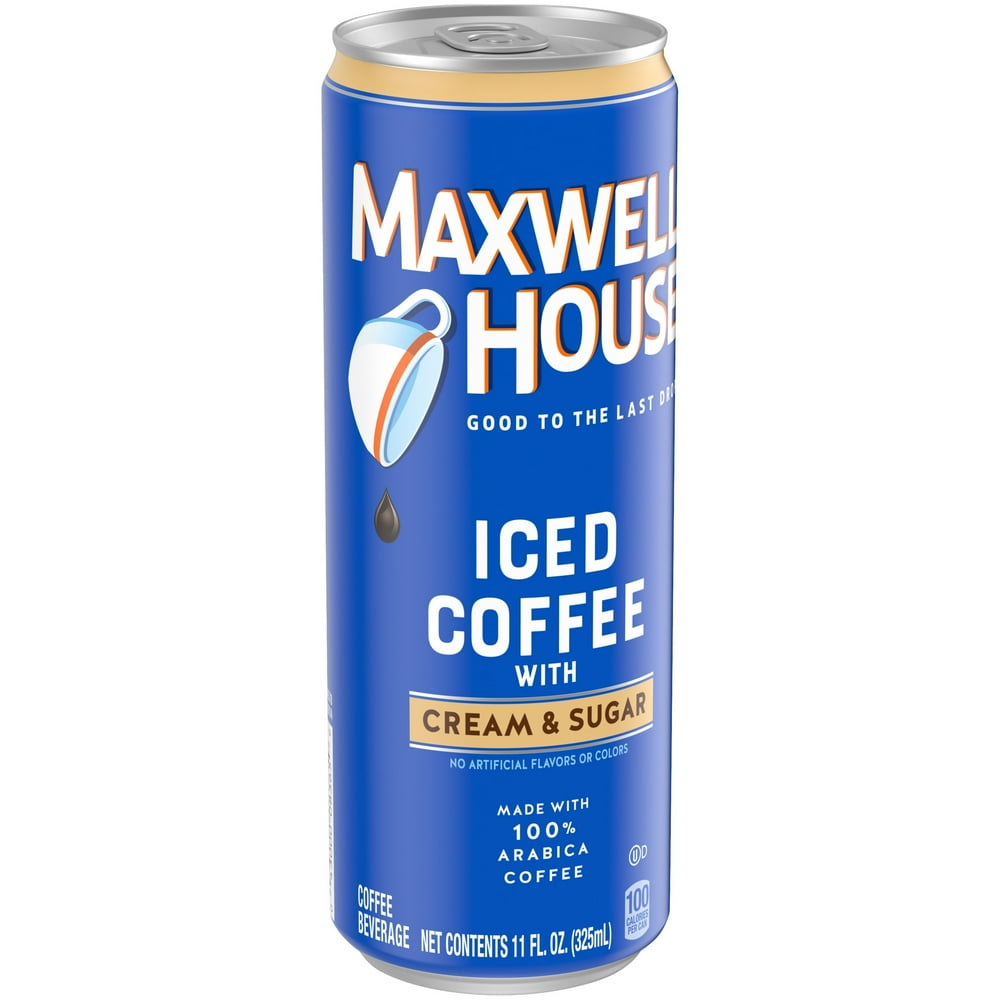 Maxwell House Black Iced Ready to Drink Coffee with Cream & Sugar, 11