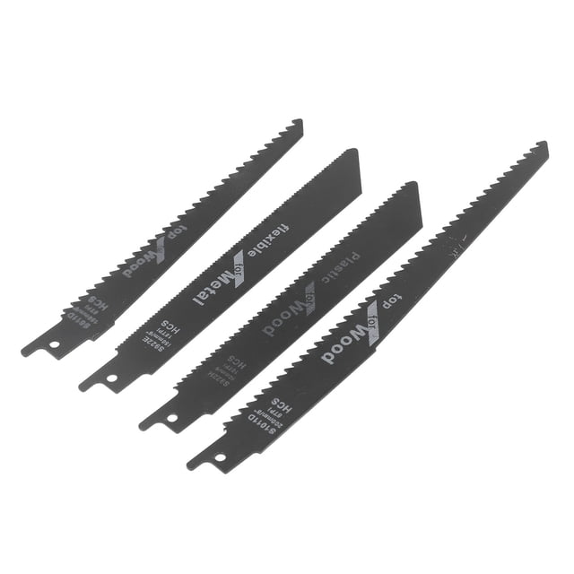 Ccdes 4Pcs Sabre Saw Blade Jigsaw Cutter Reciprocating Cutting Tool Set Kit For Wood Plastic Metal,Jigsaw Blade,Reciprocating Blade