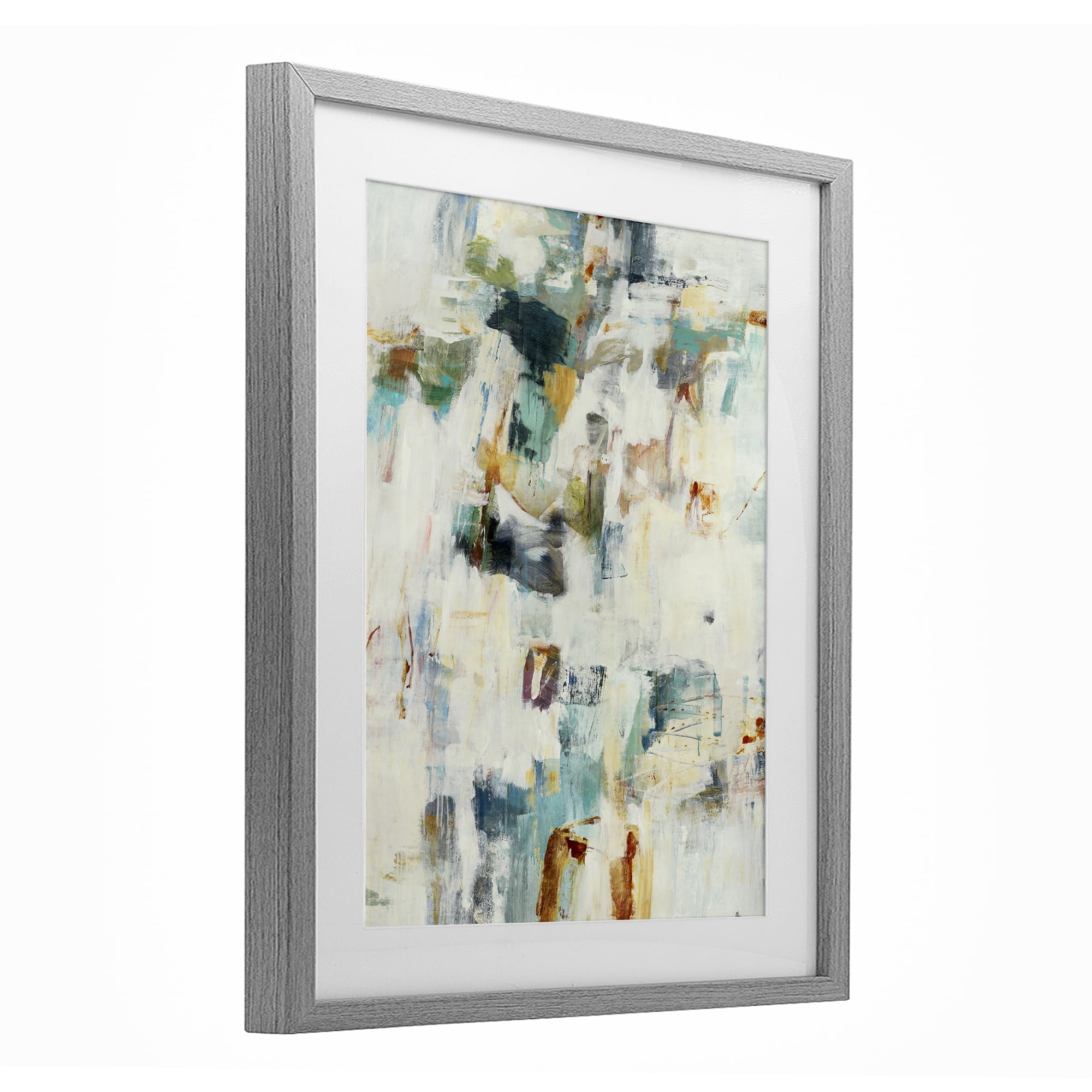 Stupell Industries Expressive Chaos Layers Gray Framed Print Under Glass, design by Lisa Ridgers