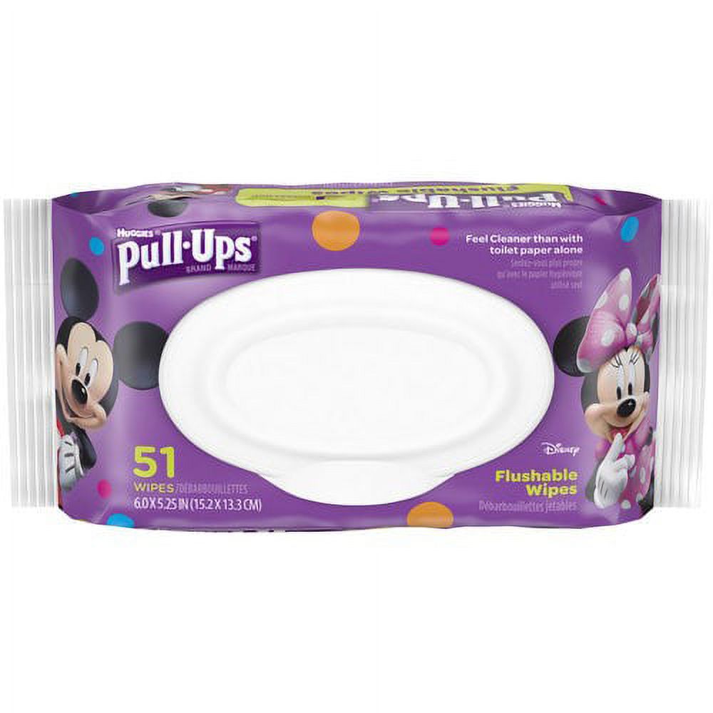 Pull-Ups Big Kid Flushable Wipes, Soft Pack, 51 Wipes - image 2 of 2