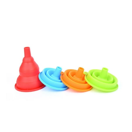 - Hot SaleSilicone Gel Practical Collapsible Foldable Funnel Hopper Kitchen Tool Gadget