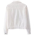 thumbnail image 4 of Chaqueta Vaquera Extragrande para Mujer con Perlas Bordadas y Abalorios S, 4 of 6