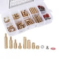 thumbnail image 1 of Brass Standoffs, Long Service Life Durable Screws Washers Nut, Electronic Fields Computer Connectors, 1 of 8